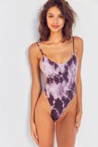 Blue Life Scrunched Up Naked One-piece Swimsuit