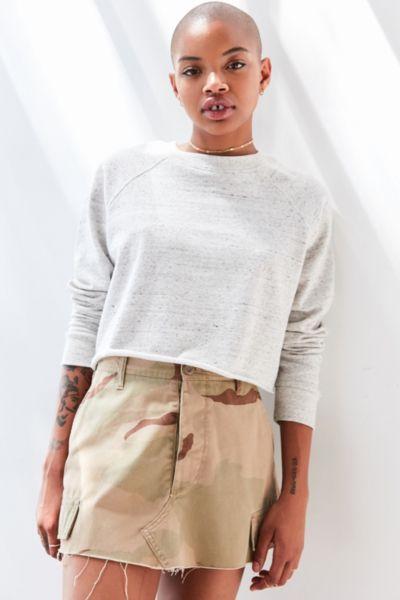 Urban Outfitters Bdg Jeri Raglan Cropped Sweatshirt