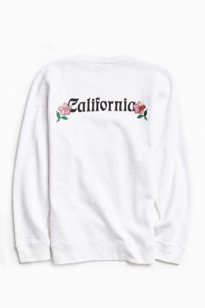 Urban Outfitters Stussy Cali Embroidered Crew Neck Sweatshirt