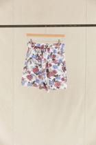 Urban Outfitters Vintage Pink + Purple Floral Short