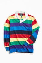 Urban Outfitters Vintage Vintage Lands End Rainbow Stripe Rugby Shirt