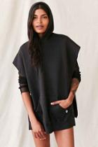Urban Outfitters Urban Renewal Remade Side Slit Sweatshirt,black,m/l