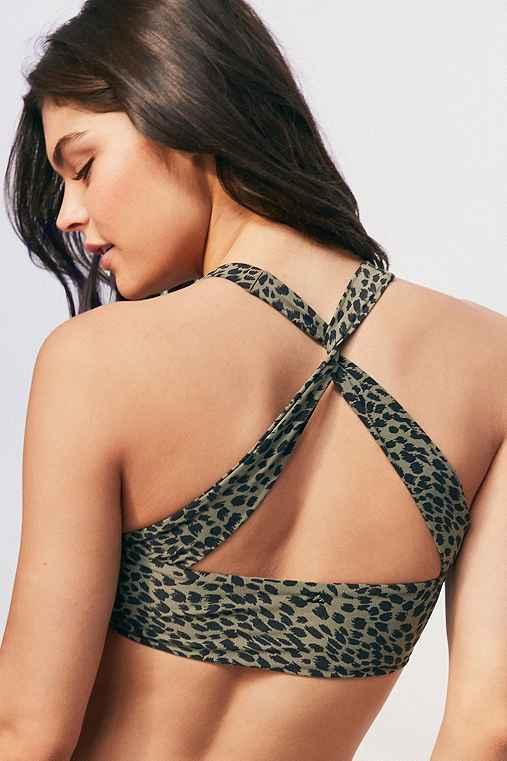 Urban Outfitters Billabong Wild One Square Neck Bikini Top,olive,s