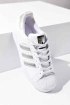 Urban Outfitters Adidas Originals Metallic Stripe Superstar Sneaker,white,8.5