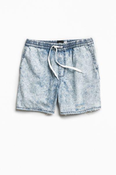 Urban Outfitters Bdg Acid Wash Denim Volley Short