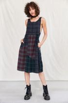 Urban Outfitters Urban Renewal Remade Plaid Flannel Midi Dress