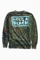 Urban Outfitters Life's A Beach Logo Dyed Long Sleeve Tee