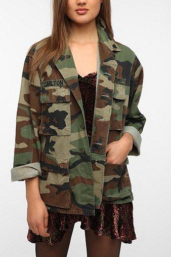 Urban Renewal Vintage Oversized Camo Jacket