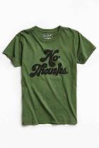 Urban Outfitters Big Bud Press No Thanks Tee,olive,l
