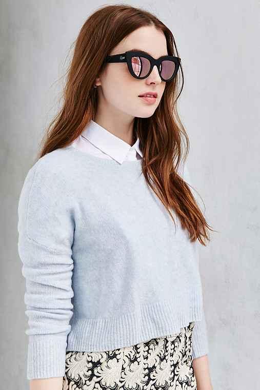 Urban Outfitters Quay Kittie Cat-eye Sunglasses,rose,one Size