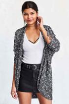 Urban Outfitters Bdg Brady Textured Cocoon Cardigan,black Multi,xs