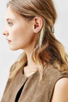 Urban Outfitters Tiny Triangle Ear Climber Earring,gold,one Size