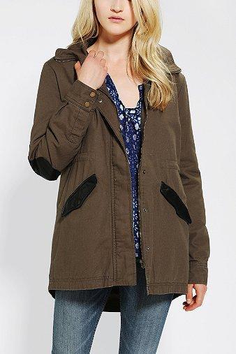 Staring At Stars Vegan Leather-trim Parka