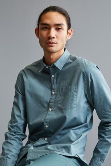 Urban Outfitters Uo Stevens Poplin Button-down Shirt