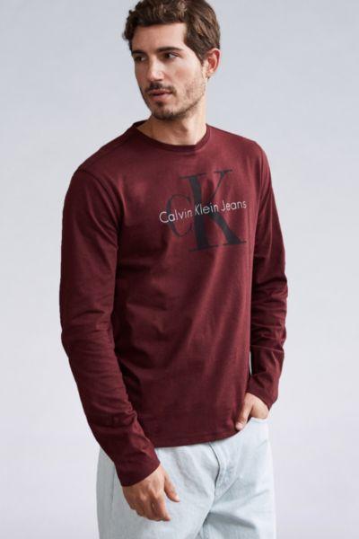 Urban Outfitters Calvin Klein Reissue Logo Long Sleeve Tee