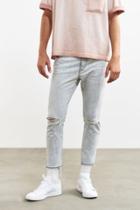 Neuw Cropped Destructed Ray Slim Jean