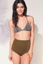 Out From Under Printed Triangle Racerback Bikini Top