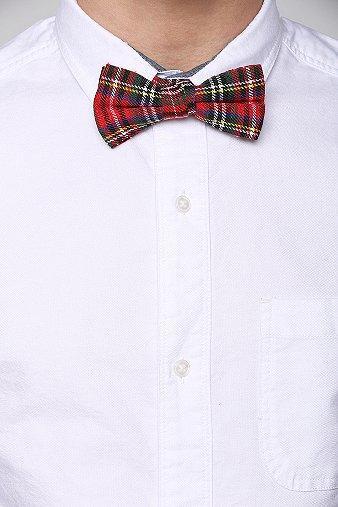 Red Plaid Bowtie