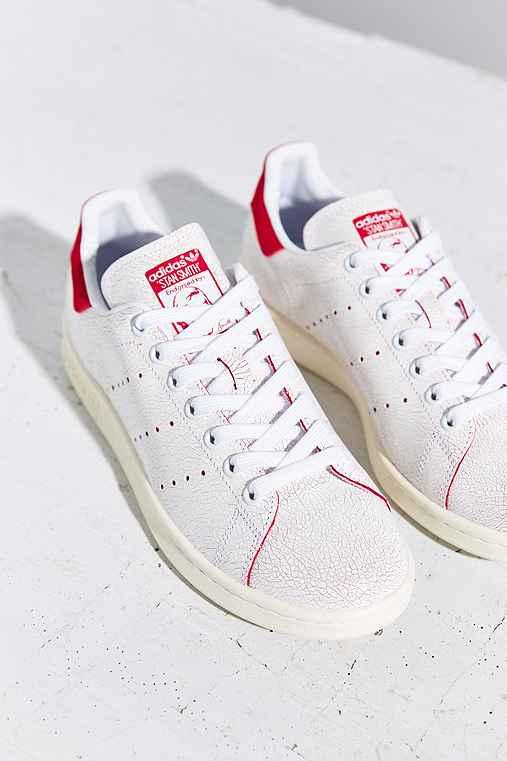 Urban Outfitters Adidas Stan Smith Crackle Sneaker,red,9.5