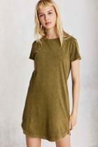 Urban Outfitters Bdg Morisette T-shirt Dress,olive,xs