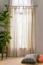 Urban Outfitters Chunky Embroidery Curtain,cream,52x84