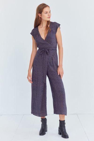 Kimchi Blue Shea Printed Wrap Jumpsuit