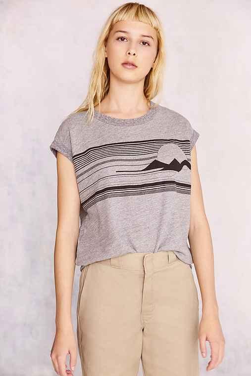 Urban Outfitters Truly Madly Deeply Sunset Muscle Sweatshirt,grey,xs