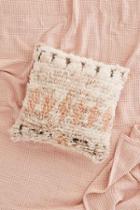 Urban Outfitters Neutral Boucherouite Wool Pillow,cream,18x18