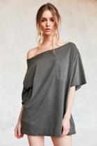 Urban Outfitters Bdg Killian Off-the-shoulder Oversized Tee