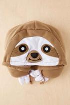 Urban Outfitters Sloth Hood Neck Pillow,grey,one Size