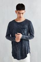 Urban Outfitters Mineralized Curved Hem Long Sleeve Tee