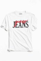 Urban Outfitters Guess Retro Script Tee,white,xl