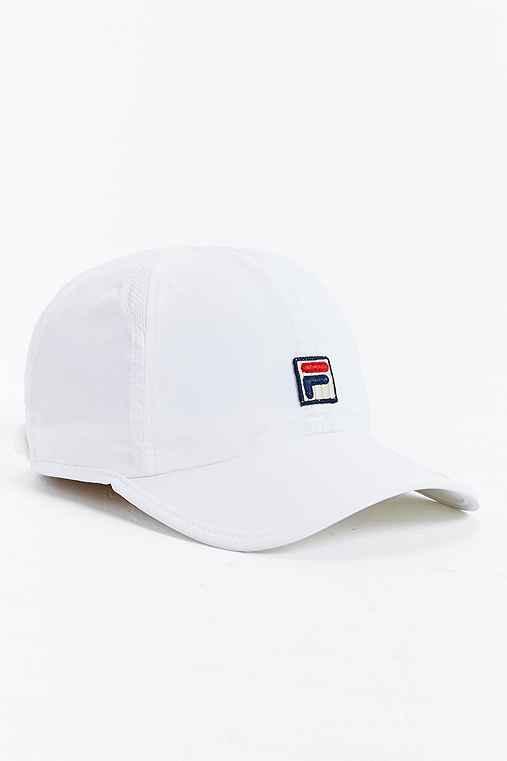 Urban Outfitters Fila Runner Baseball Hat,white,one Size