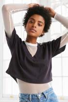 Urban Outfitters Truly Madly Deeply Cooper Crop V-neck Tee