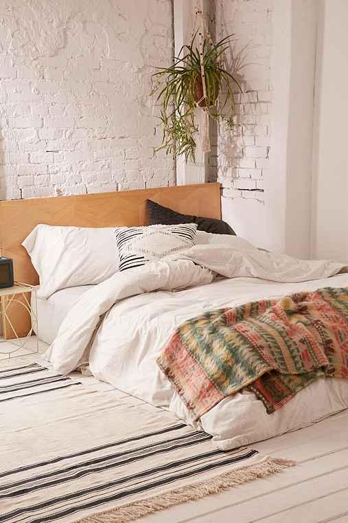 Urban Outfitters T-shirt Jersey Duvet Cover,light Grey,full/queen