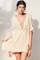 Urban Outfitters Out From Under Lola Beach Kaftan,ivory,s