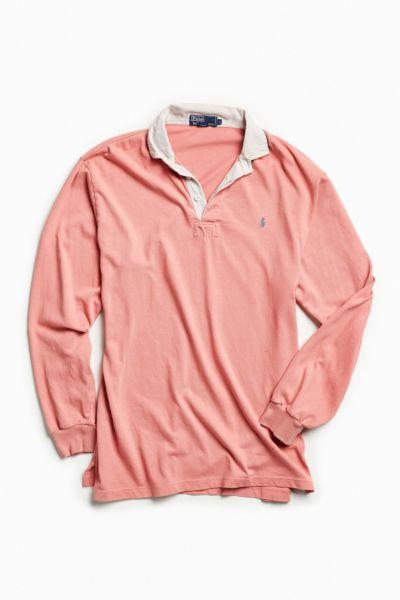 Urban Outfitters Vintage Vintage Polo By Ralph Lauren Rose Rugby Shirt