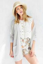 Urban Outfitters Bdg Parker Cardigan,ivory,l