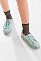 Urban Outfitters Puma Basket Patent Leather Platform Sneaker,mint,5.5