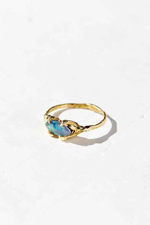 Urban Outfitters Hlsk Drest Australian Opal Ring,gold,8