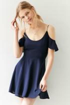 Urban Outfitters Kimchi Blue Cold Shoulder Fit + Flare Dress