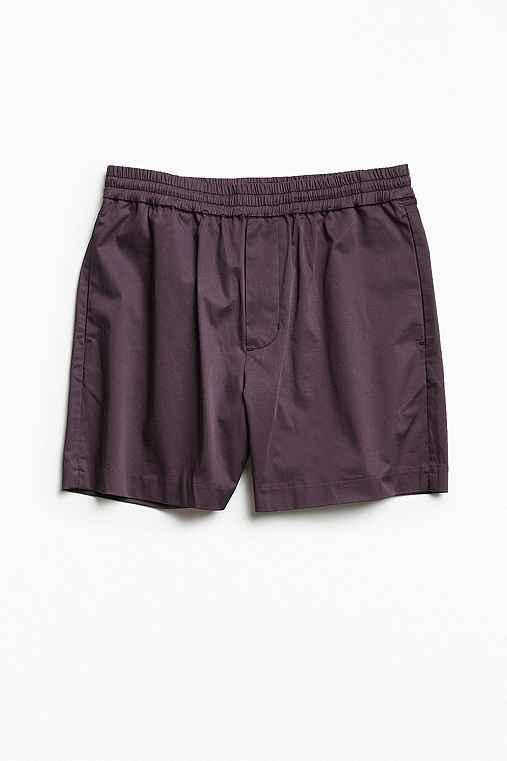 Urban Outfitters Uo New Elastic Waist Dress Short,dark Purple,s