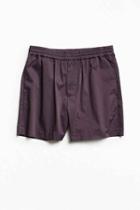 Urban Outfitters Uo New Elastic Waist Dress Short,dark Purple,s