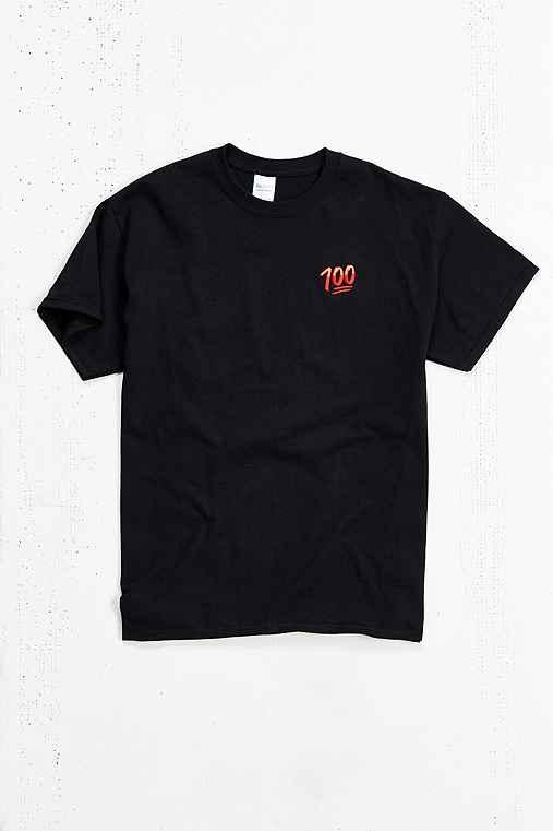 Urban Outfitters 100 Emoji Tee,black,m