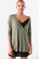 Project Social T Seaside Thermal Henley Top