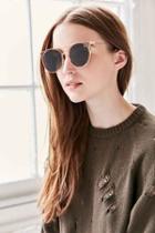 Urban Outfitters Quay Kandygram Round Sunglasses,gold,one Size