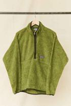 Urban Outfitters Vintage Patagonia Green Fleece Pullover Jacket,assorted,one Size