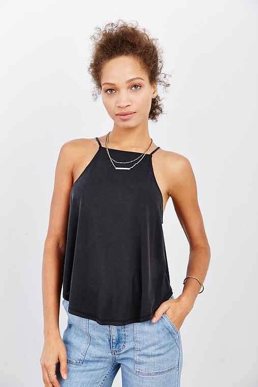 Urban Outfitters Silence + Noise Leela Cami,black,l