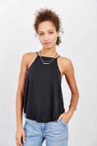 Urban Outfitters Silence + Noise Leela Cami,black,l