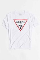 Urban Outfitters Guess Oversized Logo Tee,white,s
